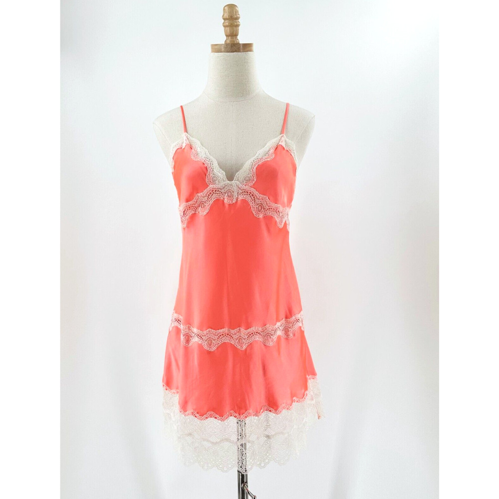 Victoria's Secret Babydoll Slip Mini Dress Medium Romantic Coquette Fairy Lace